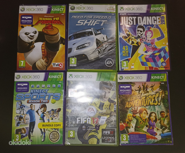 Xbox 360, джойстик, kinect +6 игр (фото #2)
