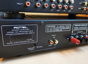 Võimendi Rotel - eelvõim RC-970BX ja lõppvõim RB-970BX (2 foto / 7)