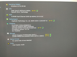 I5-4570/B85/8GB/SSD 240GB/HDD 500GB/Nvidia P106-090 6GB (2 foto / 9)