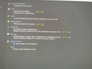 Ryzen 5 5600G/A520M/16GB RAM/SSD 512G/500G/RTX 3070 OC 8G (2 foto / 10)