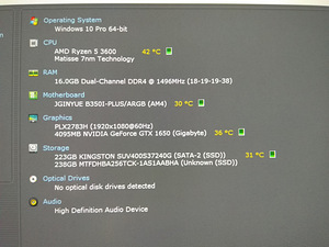 Ryzen 5 3600/B350I/16GB RAM/SSD 256GB/GTX 1650 4GB/ITX (2 foto / 10)