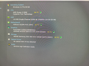 Ryzen 5 5500/A520/16GB RAM/SSD 500G/GTX 1070 8G (2 foto / 10)