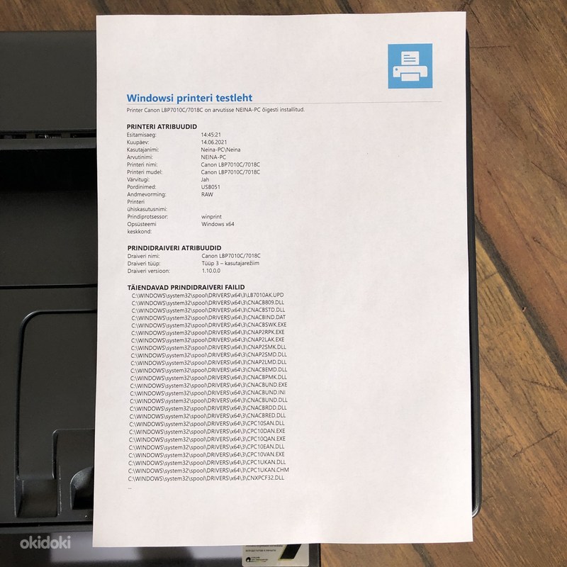Väike Värviprinter Canon LBP7018c - Tallinn - Kontoritehnika Ja.