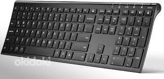 Üliõhuke laetav klaviatuur (täpitähed ÕÜÖ) 2,4G + BT (foto #1)