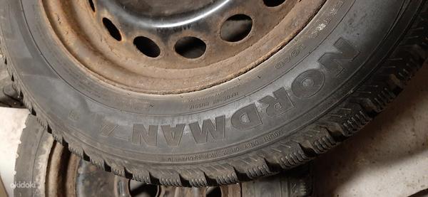 Диски volvo / Ford 15 "5x108 из листового металла с шипованными шинами nordman 6 мм. (фото #5)