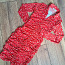 Uus, punane, lilleline kleit (M) (foto #3)