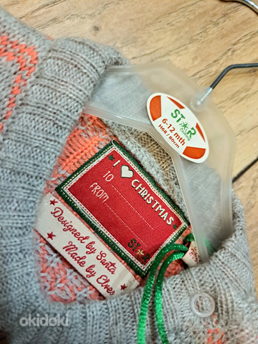 Новый рождественский свитер для младенцев 80см 6-12месяцев (фото #3)