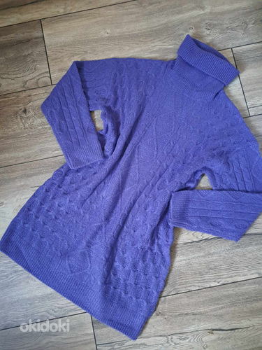 Новое, мягкое, фиолетовое свитер-платье (фото #4)
