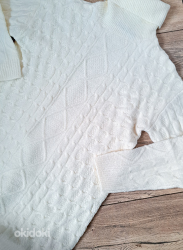 Новое, мягкое, белое, свитер-платье XS/S, L/XL (фото #2)