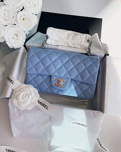 Chanel classic helesinine kott (2 foto / 2)