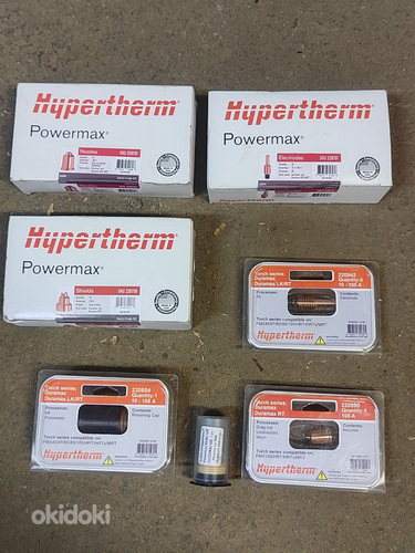 Hypertherm powermax plasmalõikuri otsikud (foto #1)