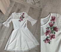Супер красивое белое платье XS