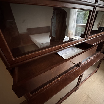 Antique book case. Антикварная книжная полка
