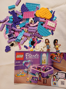 Lego friends 41359 коробка в форме сердца