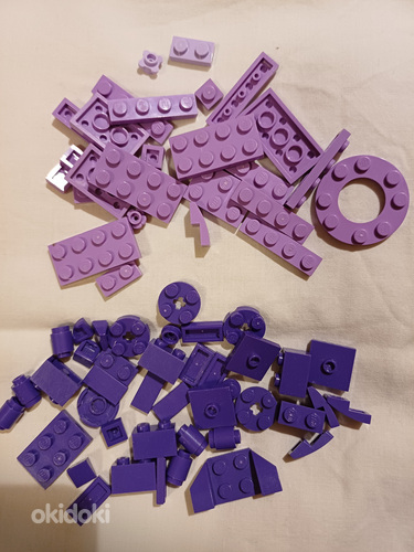 Розовые/фиолетовые/синие блоки Lego friends (фото #2)