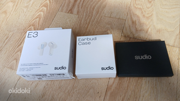 Sudio E3 White kõrvaklapid + lisad (uued)