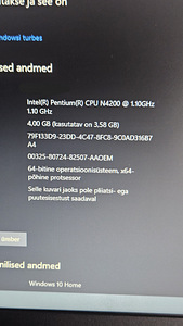 Sülearvuti Lenovo V110-15IAP (2 foto / 4)