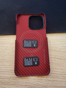 IPitaka MagEZ Case 2 for iPhone 13 PRO | Red/Orange (Twill) (2 foto / 3)