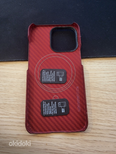 IPitaka MagEZ Case 2 for iPhone 13 PRO | Red/Orange (Twill) (foto #2)
