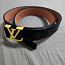Louis Vuitton belt vöö/rihm kuldne ja must (foto #1)