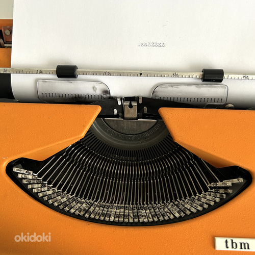 UNIS tbm de Luxe rariteetne trükimasin kirjutusmasin (foto #3)