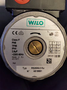 Tsirkulatsiooni pump Wilo RS25/6-3 (1 foto / 1)