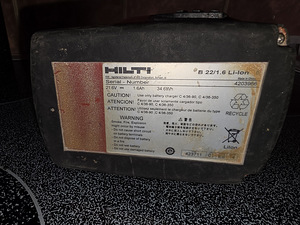 Aku HILTI 1,6 Ah 22V (1 foto / 1)