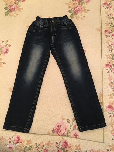 Утепленные джинсы, размер 140-146 (фото #1)