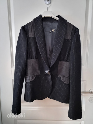 Roberto cavalli черный шерстяной пиджак M (фото #1)