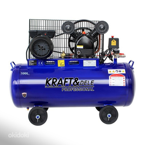 Масляный компрессор 100л 2 поршня 230V KD4054