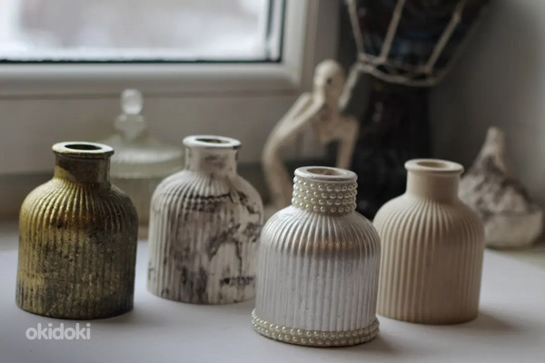 Декоративные вазы из гипса с защитным покрытием. (фото #5)