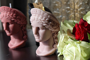 Küünlad. Küünal "Juno (Hera) Ludovisi pea" (3 foto / 8)