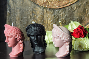 Küünlad. Küünal "Juno (Hera) Ludovisi pea" (5 foto / 8)