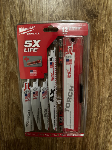 Milwaukee SAWZALL 12-osaline saelehtede komplekt