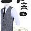 Gangsteri / mafiooso / bandiidi kostüüm / Gatsby / 1920 (foto #1)