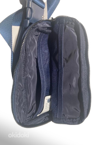 Unisex crossbody kott / vöökott / kõhukott (must ja sinine) (foto #8)