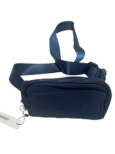 Unisex crossbody kott / vöökott / kõhukott (must ja sinine) (6 foto / 8)