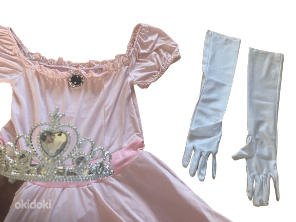 Платье принцессы для взрослых с аксессуарами/короной (фото #1)