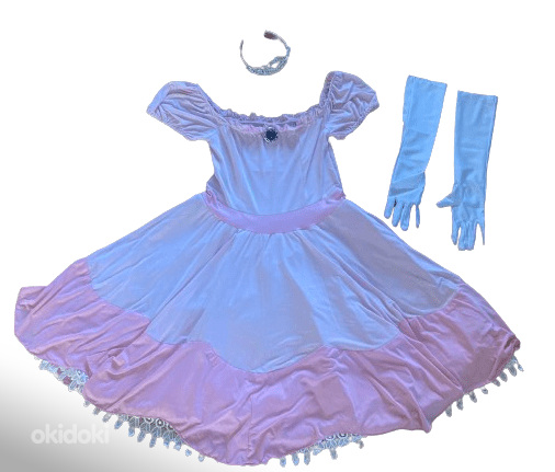 Платье принцессы для взрослых с аксессуарами/короной (фото #3)