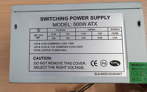 Toiteplokk ATX 500W (2 foto / 2)