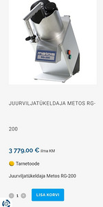 Juurviljatükeldaja METOS RG 200