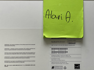 Uus 14.2 MacBook PRO M3 36GB RAM (V: Odavam/vanem Mac) (2 foto / 3)