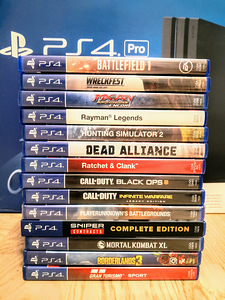 PS4 Pro 1 ТБ, Игры (14 cd), 2 пульта (2 фото из 8)