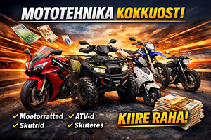 Mototehnika kokkuost – mootorratas, bike, roller, ATV jne (1 foto / 1)