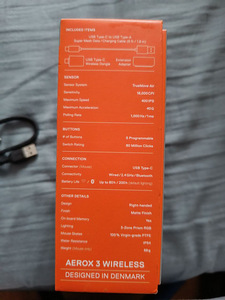 Мышка Steelseries aerox 3 wireless (1 фото из 2)