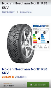 235/60 R18 Nokian Nordman North RS3 SUV (2 foto / 3)