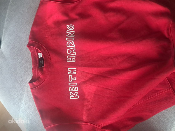 Keith Haring H&-M Oversized Fit Red Sweatshirt N.Y.C. Brasil