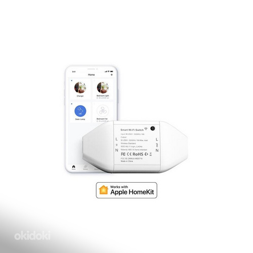Смарт-переключатель Wi-Fi meross (Apple Homekit) (фото #1)