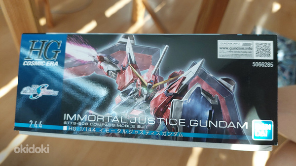 GUNDAM IMMORTAL JUSTICE STTS-808 HG 1/144 made in JAPAN (фото #3)