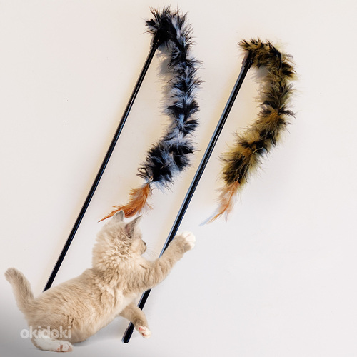 Игрушка для кота, с перьями 42 см. (фото #1)